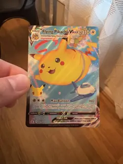 Pokemon TCG 8 Card Pikachu Lot! Full Art Surfing & Flying Pikachu! Celebrations - Image 2