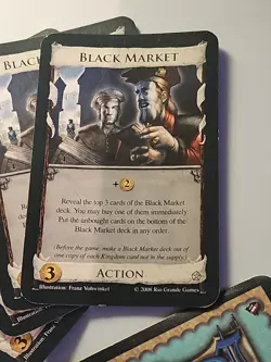 Dominion Replacement Cards - 5 "Black Market" Cards Rio Grande Games - Image 2