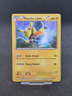 Pikachu Libre 30/30 Sun & Moon Exclusive Ultra Rare Holo Pokemon Card - Image 1