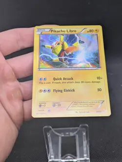 Pikachu Libre 30/30 Sun & Moon Exclusive Ultra Rare Holo Pokemon Card - Image 3