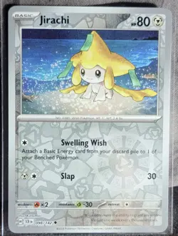Pokemon TCG Card Jirachi 098/142 S&V Stellar Crown Uncommon Reverse Holo NM - Image 1