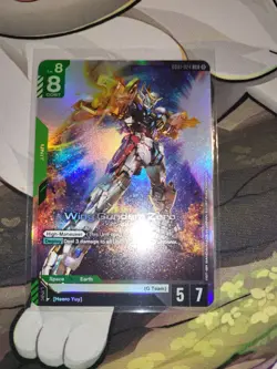 Gundam Card Game GD01 Newtype Rising GD01-024 LR Wing Gundam Zero TCG - Image 1