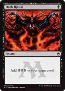 Mint/Near-Mint, English - 1 x MTG Dark Ritual - Foil Masters 25 - Image 1