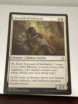 Magic the Gathering MTG Steward of Solidarity (25) Hour of Devastation @3117* - Image 1