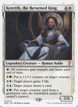 Kenrith, the Returned King (White Border) MB2 Regular Mythic #13 NM MTG - Image 1