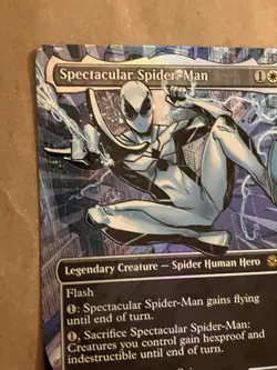 Spectacular Spider-Man 0241 Magic The Gathering Borderless Textured Foil Mint - Image 5