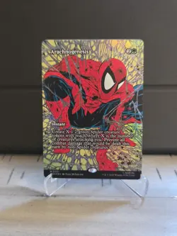 WOTC Marvel Eternal-Legal Arachnogenesis (Borderless) (MR) (Foil) - Image 1