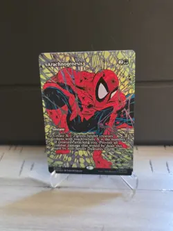 WOTC Marvel Eternal-Legal Arachnogenesis (Borderless) (MR) (Foil) - Image 3