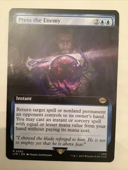 MTG LOTR: Press the Enemy (Instant) Extended Art 0352 - Image 1
