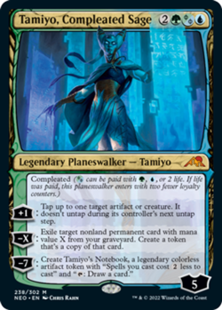 1x Tamiyo, Compleated Sage - Foil NM-Mint, English Kamigawa: Neon Dynasty MTG Ma - Image 1