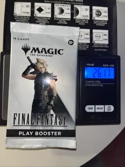Heavy 26.17g Magic The Gathering Sealed Final Fantasy Booster Pack - Image 1