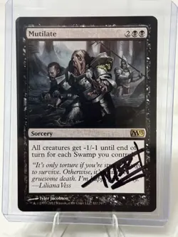 Mutilate 48/50 SIGNED by Tyler Jacobson 🔥 Magic 2013 Regular MTG 🔥 Light Play! - Image 1