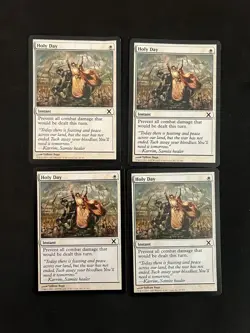 Holy Day x4 [10th Edition] LP MAGIC THE GATHERING MTG CARD - Image 1