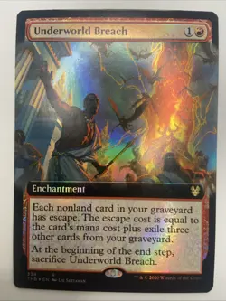 MTG- Underworld Breach Extended Art- FOIL - Theros Beyond Death- NM - Image 1