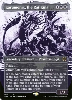 Karumonix, the Rat King Showcase Regular - Phyrexia: All Will Be One MTG-NM - Image 1