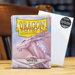 Dragon Shield Matte White Sleeves - Standard Size - 10 Pack Display Case - Image 2