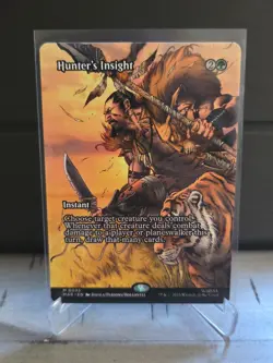 Hunter’s Insight (Borderless) - Marvel Eternal-Legal (MAR) - MTG - - Image 1