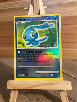 Pokemon Burger King Reverse Holo Promo Manaphy #009/130 MP - Image 1