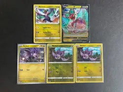 Noivern V/Noivern + Noibat (x3/1RevHOLO) 5-card mixed Pokemon lot - ships PWE - Image 1