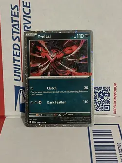Pokemon TCG Yveltal Stamped GameStop Promo Exclusive! Mega Evolutions NM Holo - Image 1