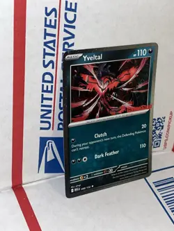 Pokemon TCG Yveltal Stamped GameStop Promo Exclusive! Mega Evolutions NM Holo - Image 2