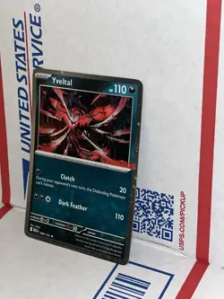 Pokemon TCG Yveltal Stamped GameStop Promo Exclusive! Mega Evolutions NM Holo - Image 3
