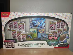 Pokemon Scarlet & Violet 151 Blooming Waters Premium Collection Box Sealed - Image 1