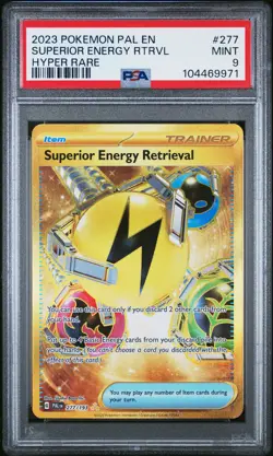 2023 POKEMON PAL EN-PALDEA EVOLVED HYPER RARE SUPERIOR ENERGY RETRIEVAL PSA 9 - Image 1