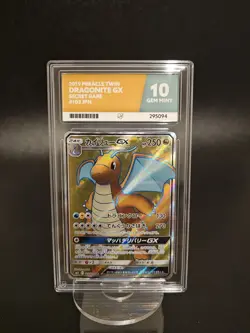 Pokemon Dragonite GX 103/094 Miracle Twin Full Art Secret Rare ACE GEM MINT 10 - Image 1
