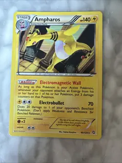Pokemon TCG - AMPHAROS - Dragons Exalted 40/124 Rare Holo - Image 1