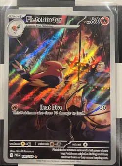 Pokemon Paldea Evolved Illustration Rare Fletchinder 199/193 - Image 1