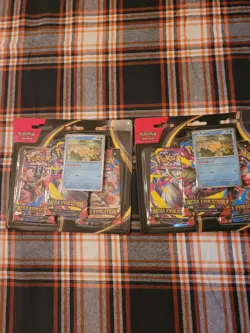 LOT OF 2 Pokemon Mega Evolution 3 Pack Blister Psyduck Fast Shipping - Image 1