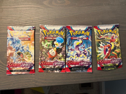 Pokemon TCG Scarlet & Violet Base Set Sealed Booster Pack Lot of 4, Art Set - Image 1