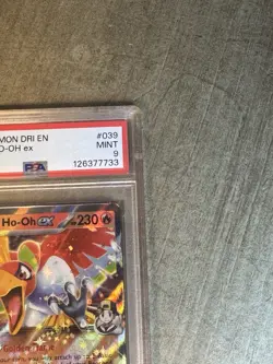 2025 POKEMON DESTINED RIVALS EN ETHAN’s HO-OH ex #039 💎 PSA 9 - Image 2