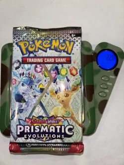 22.0g ! HEAVY Prismatic Evolutions Booster Pack Pokemon TCG -Glaceon Artwork NEW - Image 1
