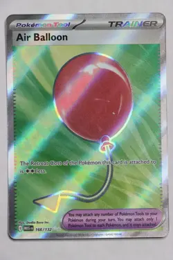 Air Balloon Ultra Rare Holo Trainer #166/132 Pokemon Mega Evolution English NM - Image 1