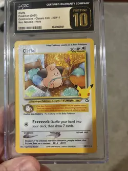 2021 Pokemon Cleffa Celebrations - Classic Coll. - 20/111 Neo Genesis - Holo. - Image 1
