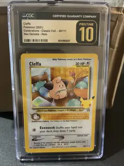 2021 Pokemon Cleffa Celebrations - Classic Coll. - 20/111 Neo Genesis - Holo. - Image 4