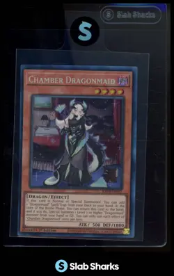2025 YU-GI-OH! 1ST EDITION #RA04-EN032 CHAMBER DRAGONMAID ULTIMATE RARE STAMPEDE - Image 1