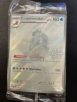 Crabominable 149/142 Holiday Calendar Promo, SEALED! Pokemon Card, NM - Image 1