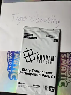 Gundam Card Game TCG Store Tournament Participation Pack 01 Sealed ENGLISH - Image 1