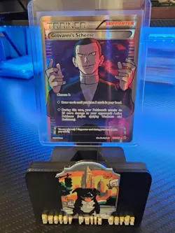 Pokemon XY Breakthrough Giovanni’s Scheme Full Art 2015 Trainer Card #162 - Image 1