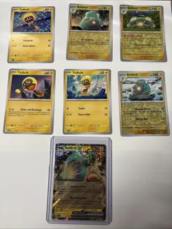Tadbulb & Bellibolt 7 Card Lot Pokemon TCG Various Sets - Image 1