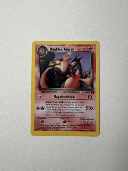 Dark Charizard/Dunkles Glurak German Pokemon Card-Team Rocket HOLO Swirl LP 4/82 - Image 1