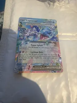 Lapras EX 032/142 Stellar Crown Ultra Rare Double Rare Holo Pokemon TCG Card NM - Image 1