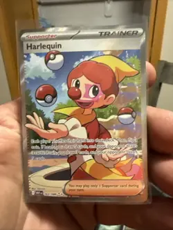 Pokemon TCG Harlequin 163/086 Full Art Ultra Rare Holo Card Sv: White Flare - Image 1