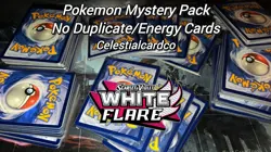 White Flare 12 Pokemon Card Mystery Pack No Duplicates English Near Mint - Image 1