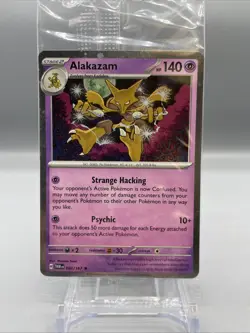 Alakazam 082/167 (Cosmo Holo) Blister Exclusive, Promo SEALED! Pokemon TCG Card - Image 3