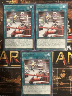 Yu-Gi-Oh! Ojama Match Spell Card Set X3 NM 1st Edition Rare - Image 1