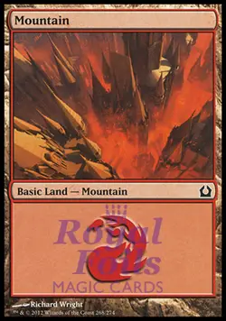 Mountain #268 4x FOIL RTR MTG Return to Ravnica Basic Land MINT red - Image 1